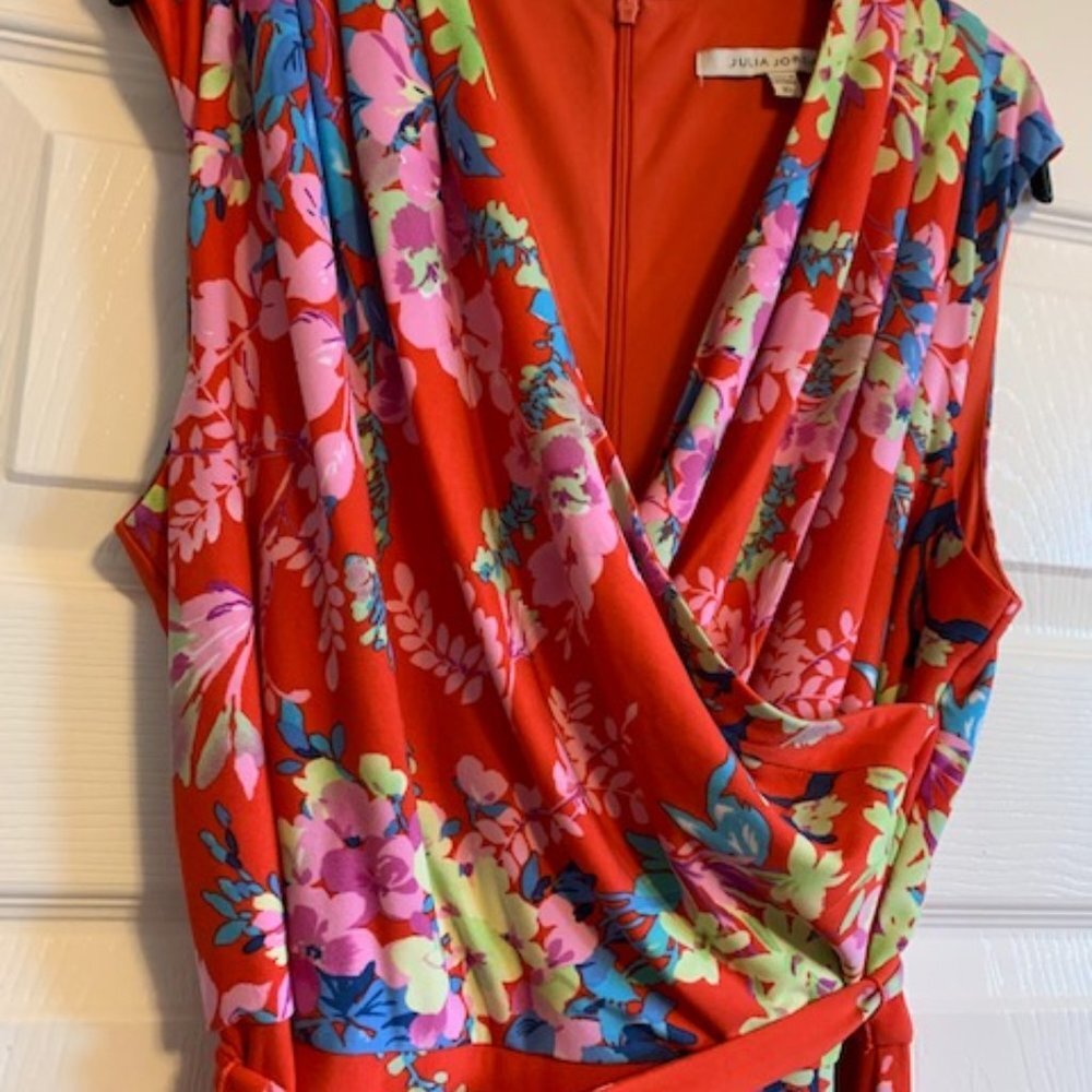 julia jordan Red Floral Midi Dress - Picture 3 of 9